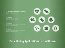 Data mining applications in healthcare ppt powerpoint presentation file master slide