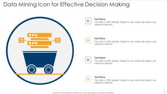 Data Mining Icon For Effective Decision Making