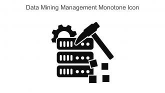 Data Mining Management Monotone Icon In Powerpoint Pptx Png And Editable Eps Format