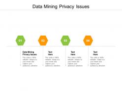Data mining privacy issues ppt powerpoint presentation portfolio maker cpb