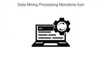 Data Mining Processing Monotone Icon In Powerpoint Pptx Png And Editable Eps Format