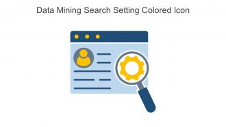 Data Mining Search Setting Colored Icon In Powerpoint Pptx Png And Editable Eps Format