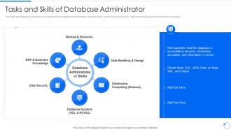 Data Mining Tasks And Skills Of Database Administrator