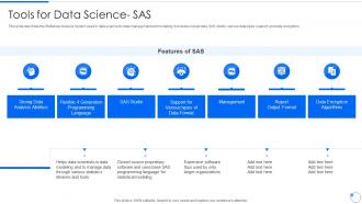 Data Mining Tools For Data Science Sas Ppt Outline Infographics