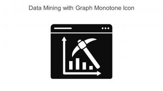 Data Mining With Graph Monotone Icon In Powerpoint Pptx Png And Editable Eps Format