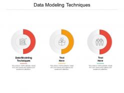 Data modeling techniques ppt powerpoint presentation gallery shapes cpb