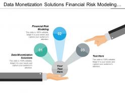 Data monetization solutions financial risk modeling quartile management cpb