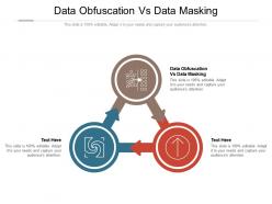 Data obfuscation vs data masking ppt powerpoint presentation infographics outline cpb