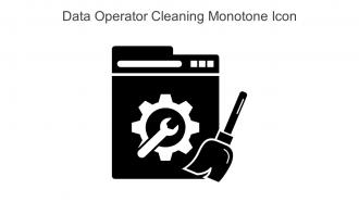 Data Operator Cleaning Monotone Icon In Powerpoint Pptx Png And Editable Eps Format