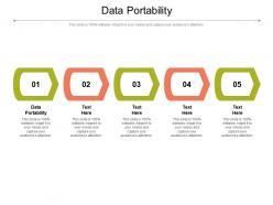 Data portability ppt powerpoint presentation portfolio graphics tutorials cpb