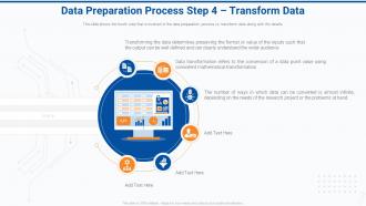 Data preparation process step 4 data effective data preparation to make data accessible