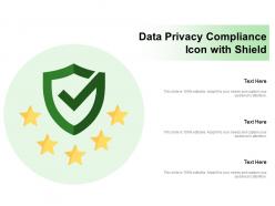 Data Privacy Compliance Icon With Shield