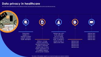 Data Privacy In Healthcare Ppt Powerpoint Presentation Styles Infographic Template