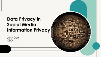 Data Privacy In Social Media Information Privacy PPT Summary AT
