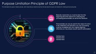 Data Privacy It Purpose Limitation Principle Of Gdpr Law