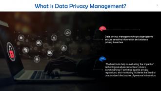 Data Privacy Management In Cybersecurity Training Ppt