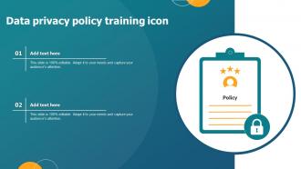 Data Privacy Policy Training Icon