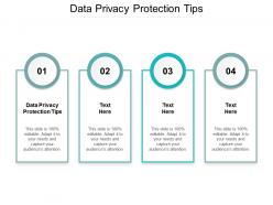 Data privacy protection tips ppt powerpoint presentation professional styles cpb
