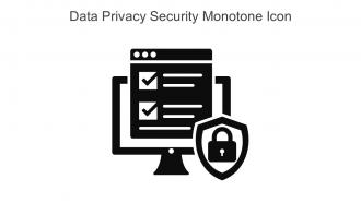 Data Privacy Security Monotone Icon In Powerpoint Pptx Png And Editable Eps Format