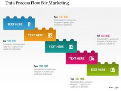 Data process flow for marketing flat powerpoint design