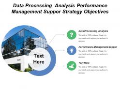 Data processing analysis performance management support strategy objectives
