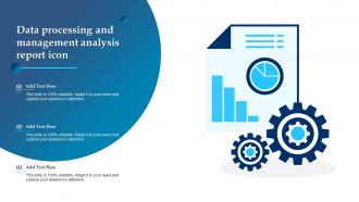 Data Processing And Management Analysis Report Icon