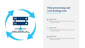 Data Processing And Web Hosting Icon