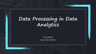 Data Processing In Data Analytics PPT Outline VA