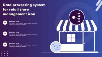 Data Processing System For Retail Store Management Icon