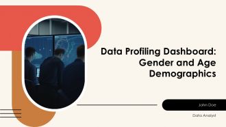 Data Profiling Dashboard Gender And Age Demographics PPT Slides AT