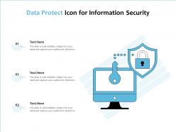 Data Protect Icon For Information Security