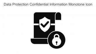 Data Protection Confidential Information Monotone Icon In Powerpoint Pptx Png And Editable Eps Format