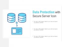 Data Protection With Secure Server Icon