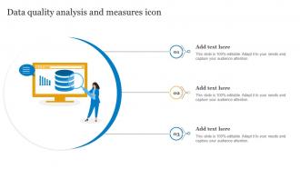 Data Quality Analysis And Measures Icon