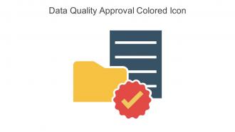 Data Quality Approval Colored Icon In Powerpoint Pptx Png And Editable Eps Format
