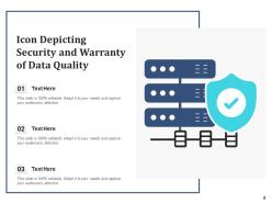 Data Quality Icon Assessment Security Certificate Verification Evaluation