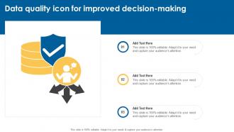Data Quality Icon For Improved Decision Making