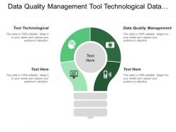 Data quality management tool technological data management