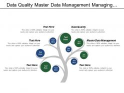 Data quality master data management managing integrated brands