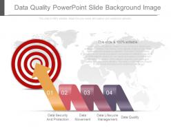 Data quality power point slide background image