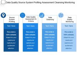 Data quality source system profiling assessment cleansing monitoring