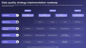 Data Quality Strategy Implementation Roadmap