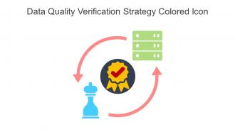 Data Quality Verification Strategy Colored Icon In Powerpoint Pptx Png And Editable Eps Format
