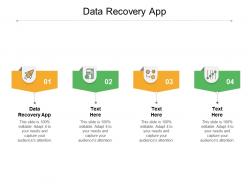 Data recovery app ppt powerpoint presentation summary grid cpb