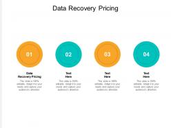 Data recovery pricing ppt powerpoint presentation icon graphics download cpb