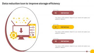 Data Reduction Icon To Improve Storage Efficiency