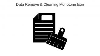 Data Remove And Cleaning Monotone Icon In Powerpoint Pptx Png And Editable Eps Format