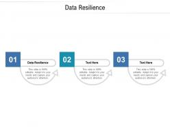 Data resilience ppt powerpoint presentation model ideas cpb
