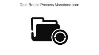 Data Reuse Process Monotone Icon In Powerpoint Pptx Png And Editable Eps Format