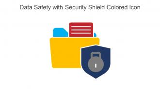 Data Safety With Security Shield Colored Icon In Powerpoint Pptx Png And Editable Eps Format